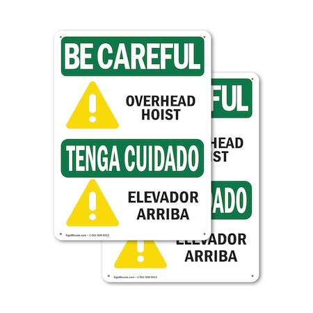 Signmission Safety Culture Sign, 12 in Width, Plastic, Rectangle, Bilingual OS-2PACK-BC-P-1218-L-10035
